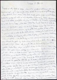 Portada:Carta de Asunción Balaguer a Francisco Rabal. Caracas, 21 de agosto de 1950
