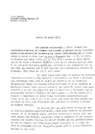 Portada:Carta de Luis Buñuel a Francisco Rabal. México, 23 de julio de 1962