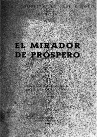 Portada:El mirador de Próspero / José Enrique Rodó; ed. oficial al cuidado de José Pedro Segundo