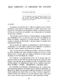 Portada:Julio Cortázar : la ubicuidad del exiliado / Horacio Salas