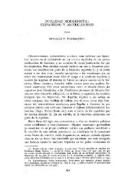Dualidad modernista: hispanismo y americanismo / por Donald F. Fogelquist | Biblioteca Virtual Miguel de Cervantes