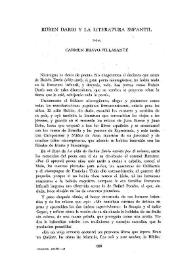 Rubén Darío y la literatura infantil / por Carmen Bravo-Villasante | Biblioteca Virtual Miguel de Cervantes