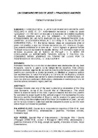 Un comisario regio de José I: Francisco Amorós / Rafael Fernández Sirvent | Biblioteca Virtual Miguel de Cervantes