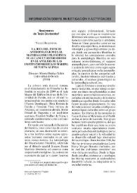 Portada:Revista de Hispanismo Filosófico, núm. 15 (septiembre 2010). Información sobre investigación y actividades