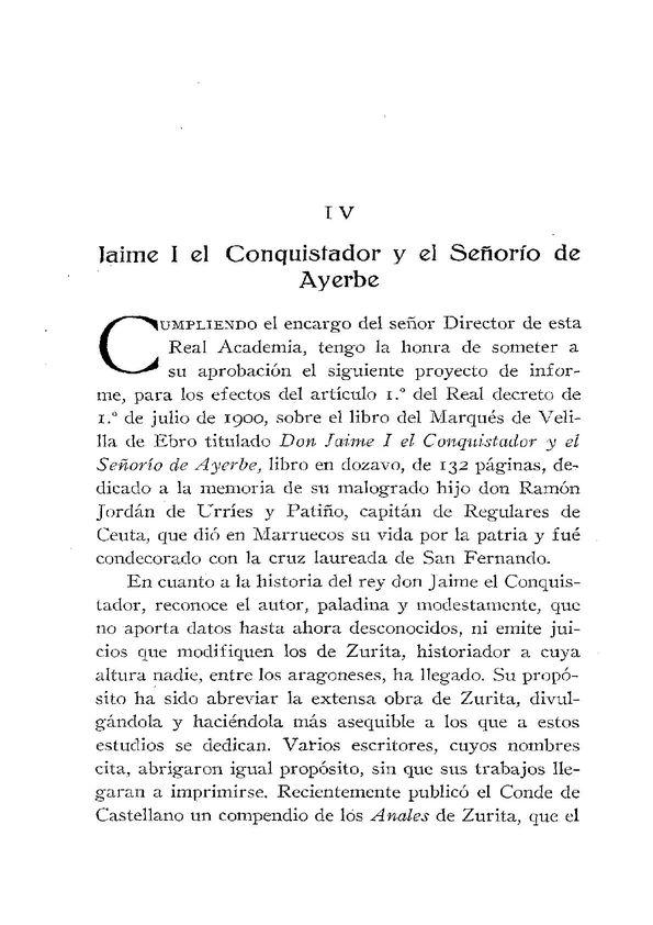 Jaime I el Conquistador y el Señorío de Ayerbe / El Marqués de Villaurrutia | Biblioteca Virtual Miguel de Cervantes