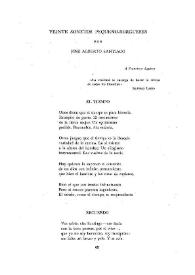 Veinte sonetos pequeño burgueses | Biblioteca Virtual Miguel de Cervantes
