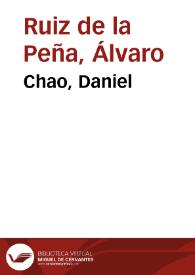 Más información sobre Chao, Daniel / Álvaro Ruiz de la Peña