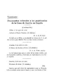 Documentos inéditos referentes a las postrimerías de la Casa de Austria en España (continuación). [1700] / Príncipe Adalberto de Baviera y Gabriel Maura Gamazo