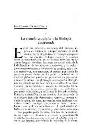 Portada:La ciencia española y la filología comparada / el Conde de la Viñaza
