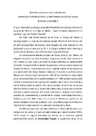 Portada:Introducción para una reedición del \"Proceso histórico de la historiografía humana\", de Rafael Altamira / Pilar Altamira