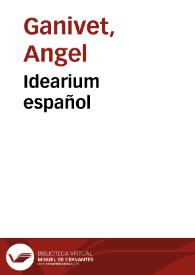 Idearium español | Biblioteca Virtual Miguel de Cervantes