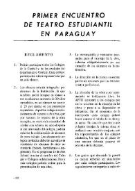Portada:Primer encuentro de teatro estudiantil en Paraguay