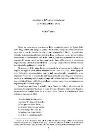 "La égloga II" de Virgilio, en imitación de Andrés Bello (ca. 1807) / Andrés Tabárez | Biblioteca Virtual Miguel de Cervantes