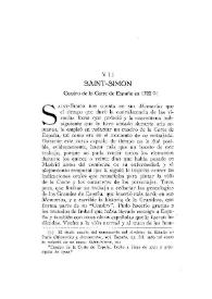 Portada:Cuadro de la Corte de España en 1722 [1] / Duque de Saint Simon