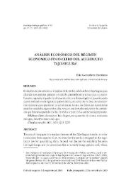Portada:Análisis económico del régimen económico-financiero del Acueducto Tajo-Segura / Eric Gonzálvez Escolano