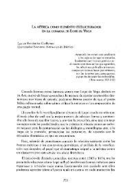 La métrica como elemento estructurador en la comedia de Lope de Vega / Leonor Fernández Guillermo | Biblioteca Virtual Miguel de Cervantes