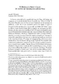 De Bandello a Freud y Lacan : "El castigo sin venganza" de Lope de Vega / Joseph V. Ricapito | Biblioteca Virtual Miguel de Cervantes