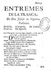 Entremes de la tranca / de don Joseph de Figueroa | Biblioteca Virtual Miguel de Cervantes