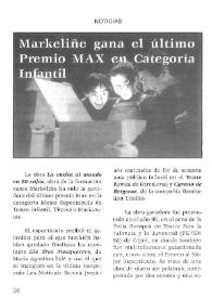 Portada:Markeliñe gana el último Premio MAX en Categoría Infantil