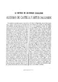 Portada:La historia de los nobles cavalleros Oliveros de Castilla y Artús D'Algarve (1499) / [edición de Adolfo Bonilla San Martín]