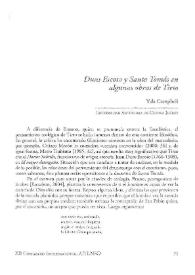 Duns Escoto y Santo Tomás en algunas obras de Tirso / Ysla Campbell | Biblioteca Virtual Miguel de Cervantes