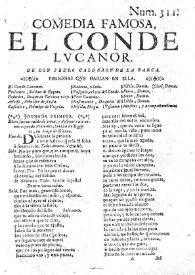 El conde lucanor /  de Don Pedro Calderon de la Barca | Biblioteca Virtual Miguel de Cervantes