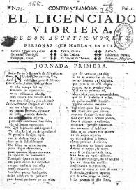 El licenciado Vidriera / Agustín Moreto; colección hecha e ilustrada por D. Luis Fernández-Guerra y Orbe | Biblioteca Virtual Miguel de Cervantes