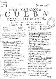 Cueba, y castillo de amor / de Don Francisco de Leyba | Biblioteca Virtual Miguel de Cervantes