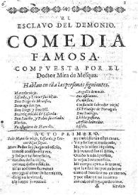 El esclavo del demonio / Antonio Mira de Amescua | Biblioteca Virtual Miguel de Cervantes