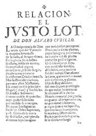 El justo Lot / de Don Alvaro de Cubillo | Biblioteca Virtual Miguel de Cervantes