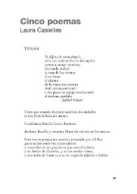 Portada:Cinco poemas / Laura Casielles