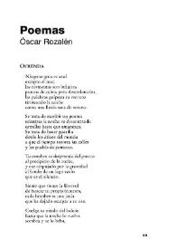 Poemas / Óscar Rozalén | Biblioteca Virtual Miguel de Cervantes
