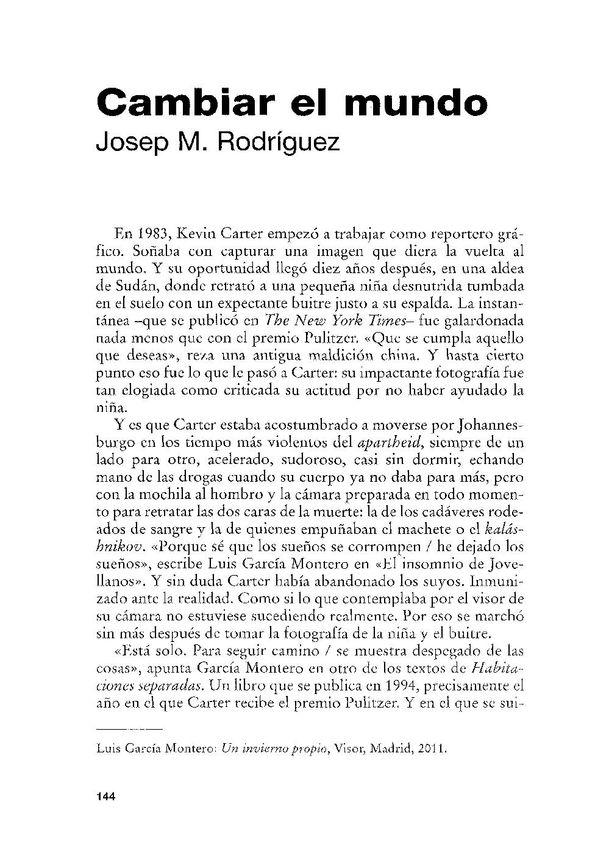 Cambiar el mundo / Josep M. Rodríguez | Biblioteca Virtual Miguel de Cervantes