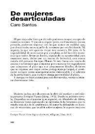 Portada:De mujeres desarticuladas [Reseña] / Care Santos