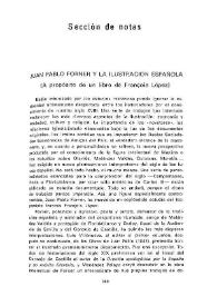 Juan Pablo Forner y la Ilustración Española. (A propósito de un libro de François López) / Antonio Mestre | Biblioteca Virtual Miguel de Cervantes