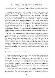 Portada:La poesía de Eladio Cabañero (Glosa, recuento y comentario del volumen en \"Poesía, 1956-1970\") / Manuel Ríos Ruiz