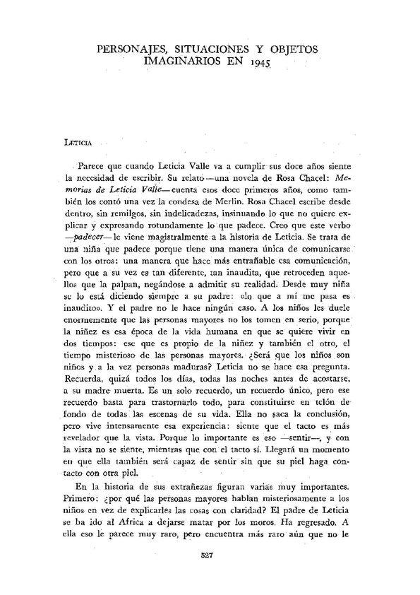 Personajes, situaciones y objetos imaginarios en 1945 / Mario Parajón | Biblioteca Virtual Miguel de Cervantes