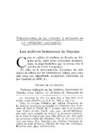 Portada:Los archivos farnesianos de Nápoles / Ciriaco Pérez Bustamante