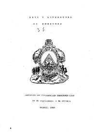 Arte y literatura de Honduras | Biblioteca Virtual Miguel de Cervantes