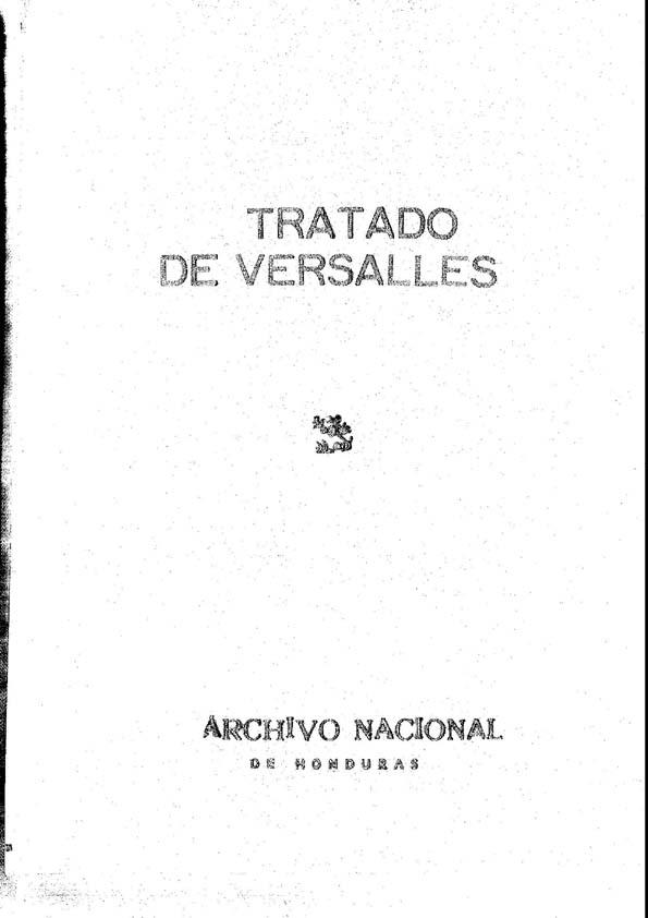 Tratado de Versalles | Biblioteca Virtual Miguel de Cervantes