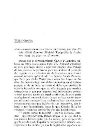 Portada:Boletín de la Real Academia de la Historia, tomo 106, cuaderno I (abril-junio 1935). Bibliografía