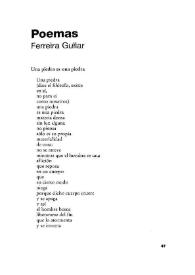 Portada:Poemas : = Poesia / Ferreira Gullar
