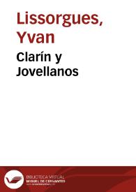 Clarín y Jovellanos / Yvan Lissorgues