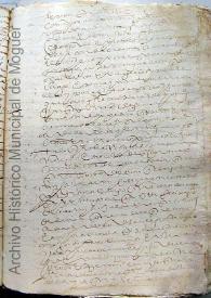 Portada:Escritura de donación. Moguer, 1612, noviembre, 27