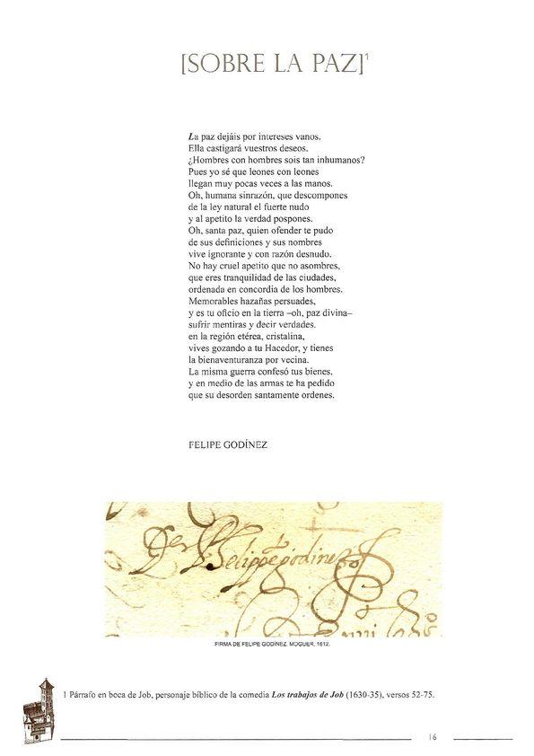 [Sobre la paz] / Felipe Godínez | Biblioteca Virtual Miguel de Cervantes