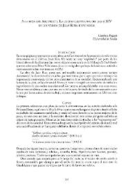 Portada:A la mesa del Arcipreste. La cocina castellana en el siglo XIV en los versos de Juan Ruiz: unas notas / Gianluca Pagani