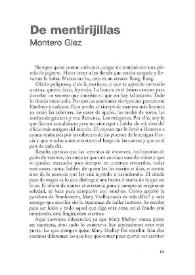 Portada:De mentirijillas / Montero Glez