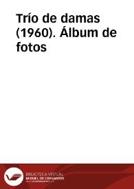 Portada:Trío de damas (1960). Álbum de fotos