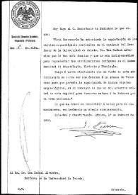 Portada:Carta de J. Pierre a Rafael Altamira. México, 1 de febrero de 1910