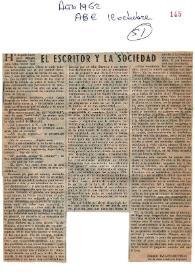 El escritor y la sociedad / Joaquín Calvo-Sotelo | Biblioteca Virtual Miguel de Cervantes